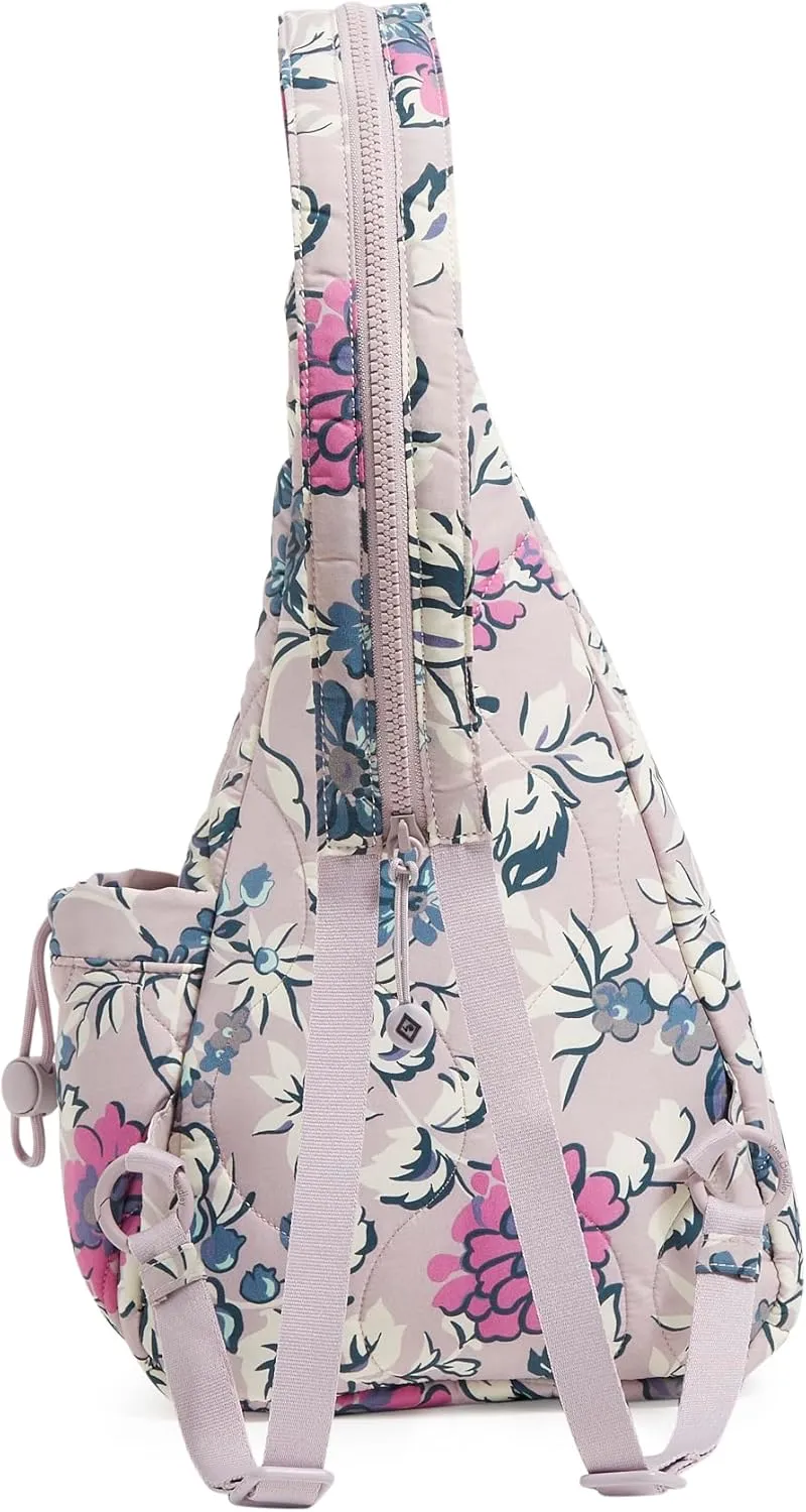 Vera Bradley Featherweight Sling Backpack, Fresh-Cut Floral Lavender