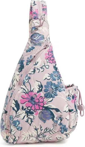 Vera Bradley Featherweight Sling Backpack, Fresh-Cut Floral Lavender