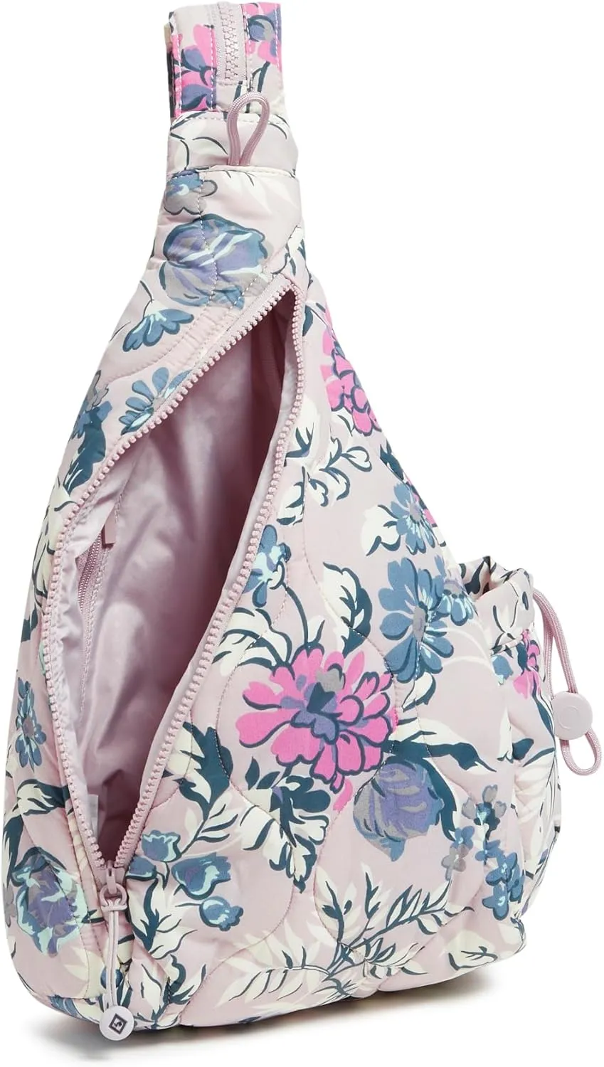 Vera Bradley Featherweight Sling Backpack, Fresh-Cut Floral Lavender