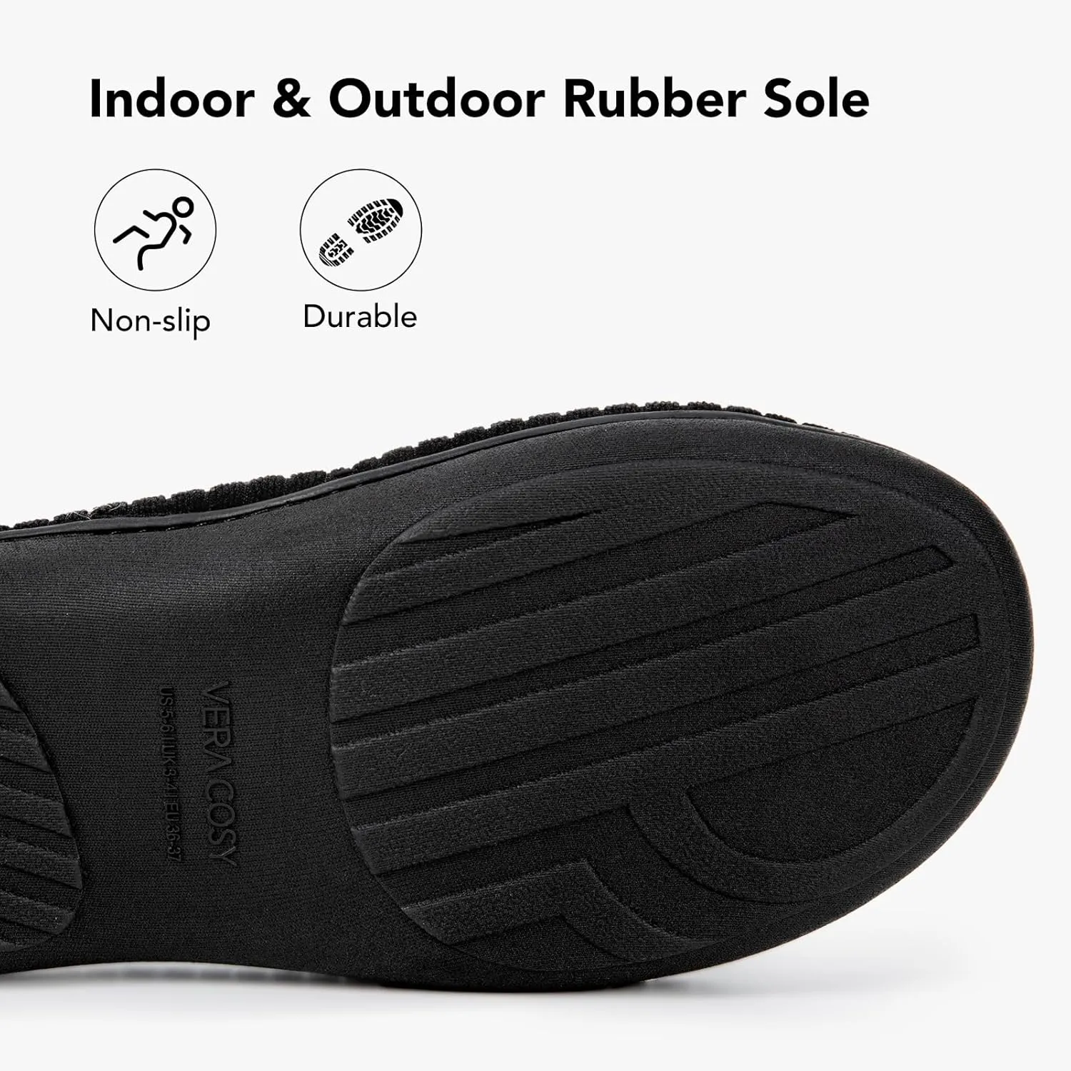 VeraCosy Women's Open Toe Slippers Soft Terry Cloth Indoor Slip on House Shoes