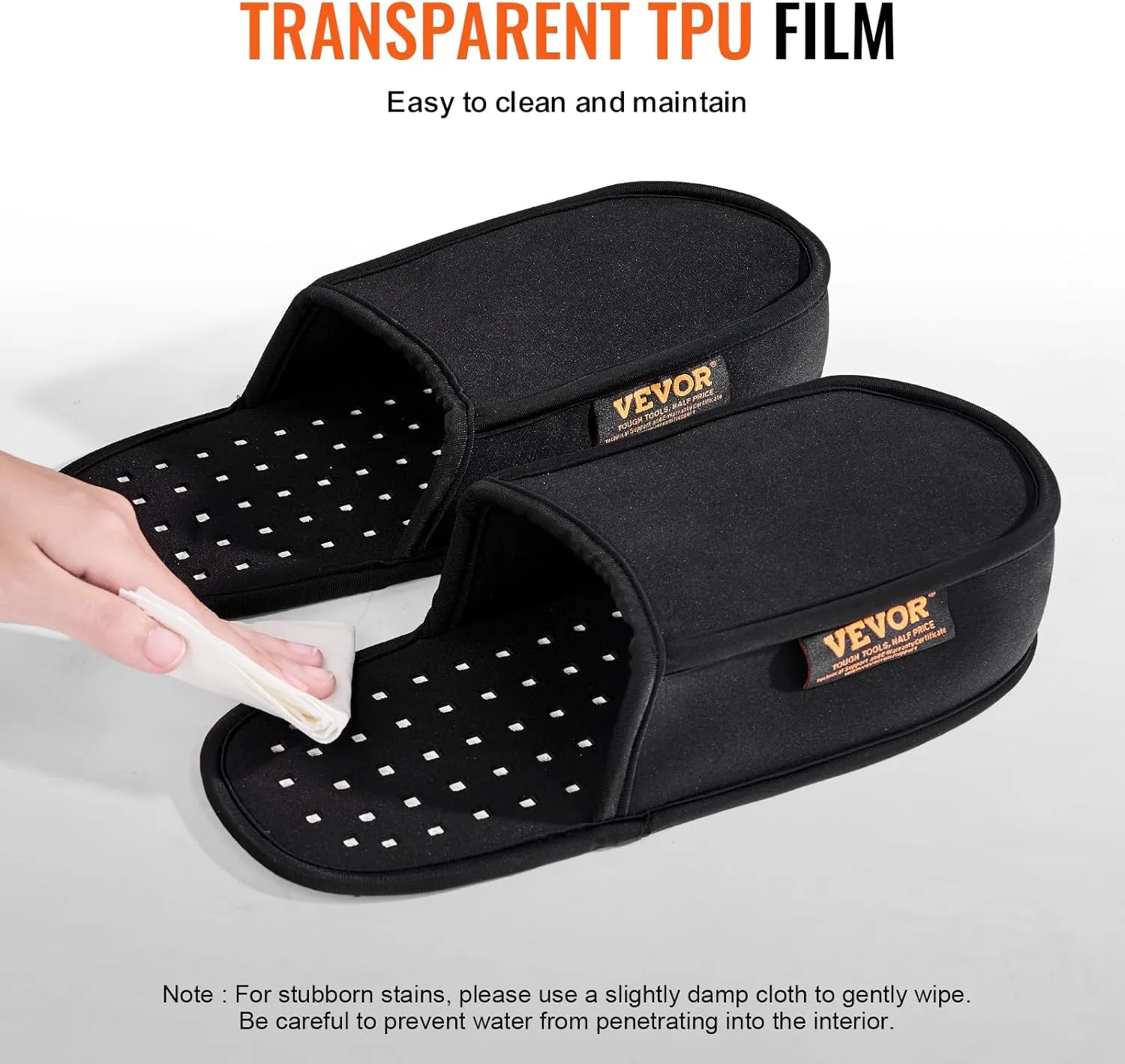 VEVOR Red Light Therapy for Foot, 660nm & 850nm Red Light Therapy Slipper with 240 LEDs & 10 Hz/40 Hz Pulse Mode, Double-Sided LED Light Therapy Shoe for Foot Toe Instep Sole Pain Relief, Muscle Relax