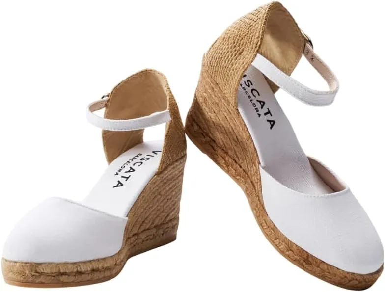 VISCATA Satuna Women's Sandals Espadrille Canvas Buckle Wedges