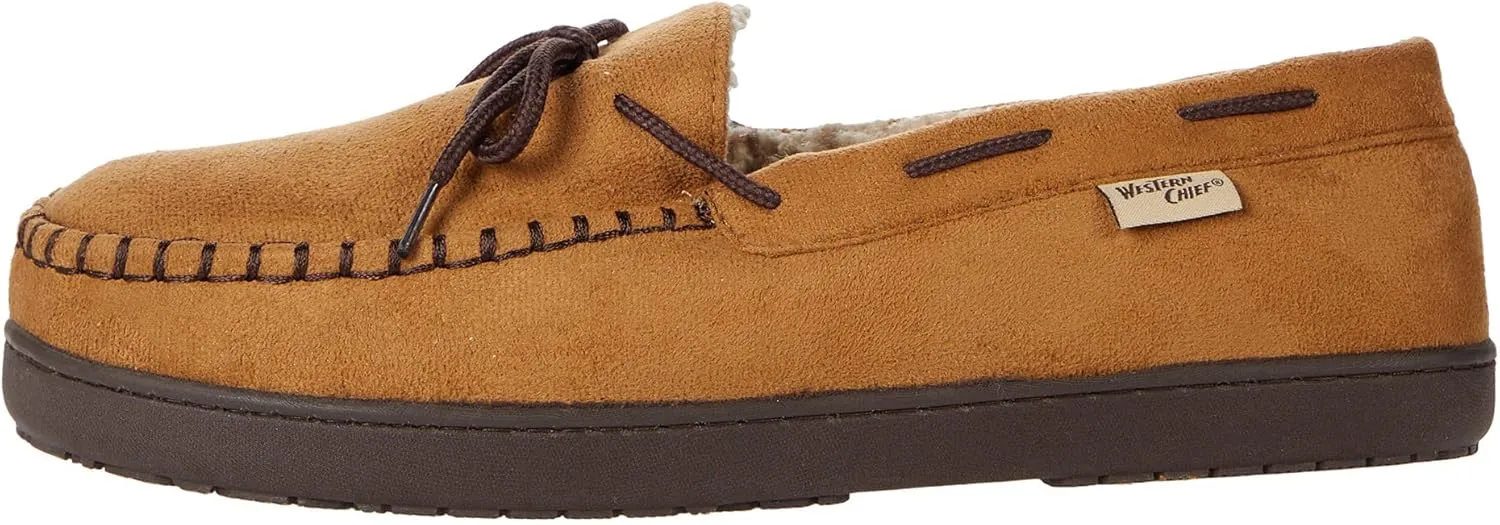 Western Chief Men's Plush Indoor and Outdoor Slipper Moccasin