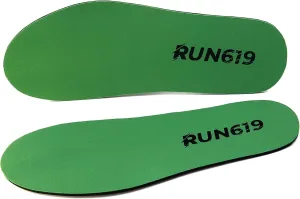 Wide Run 619 Shoe Insoles - Zero Drop Profile, Traditional Shape, Foot Forming, Wide Width - Thin, Firm, Flat Shoe Inserts - Men's Size 15