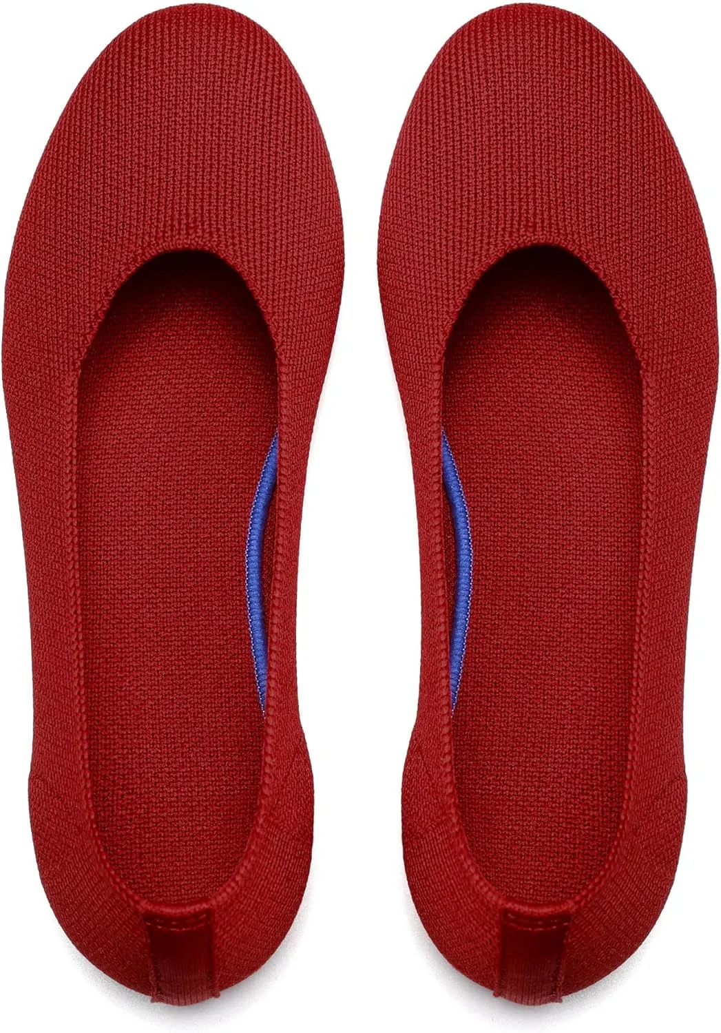 Women's Ballet Flat Dressy Casual Knit Shoes Round Toe Women Mesh Flats
