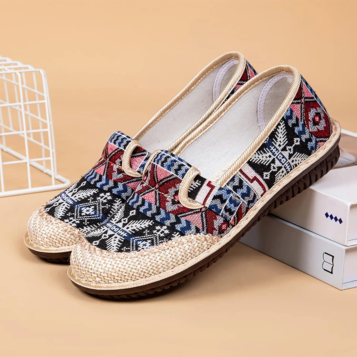 Women's Casual Canvas Loafer Slip On Lightweight Comfort Travel Walking Espadrille Flats Shoes