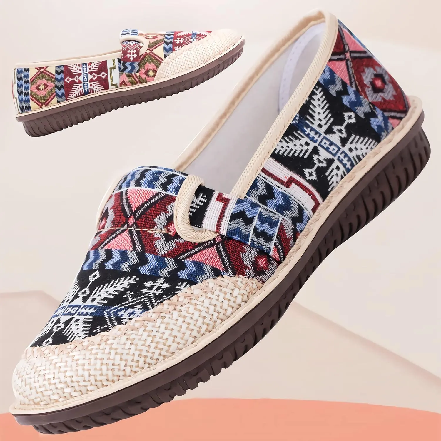 Women's Casual Canvas Loafer Slip On Lightweight Comfort Travel Walking Espadrille Flats Shoes
