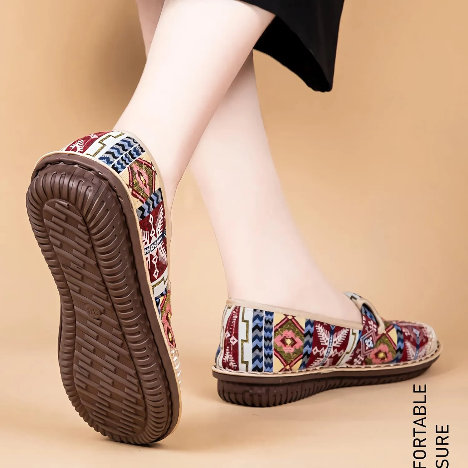 Women's Casual Canvas Loafer Slip On Lightweight Comfort Travel Walking Espadrille Flats Shoes