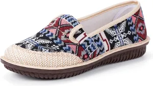 Women's Casual Canvas Loafer Slip On Lightweight Comfort Travel Walking Espadrille Flats Shoes