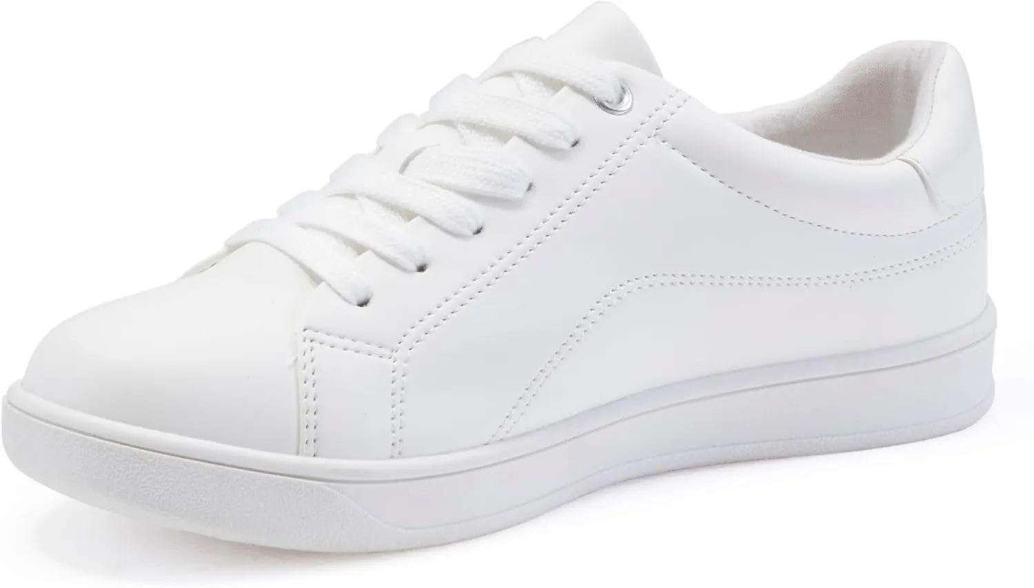 Women's Lace Up Trendy Sneaker Classic Fashion Low Top Walking Shoes