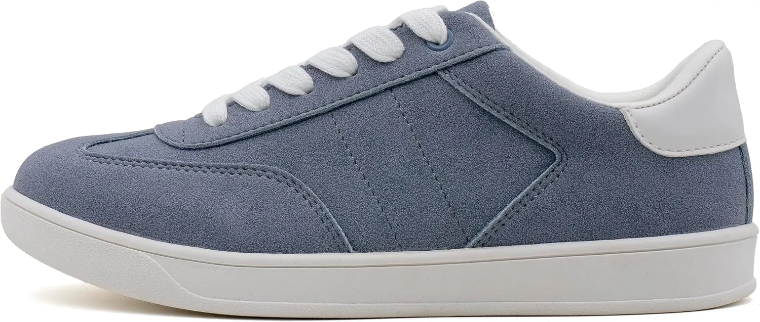 Women's Lace Up Trendy Sneaker Classic Fashion Low Top Walking Shoes