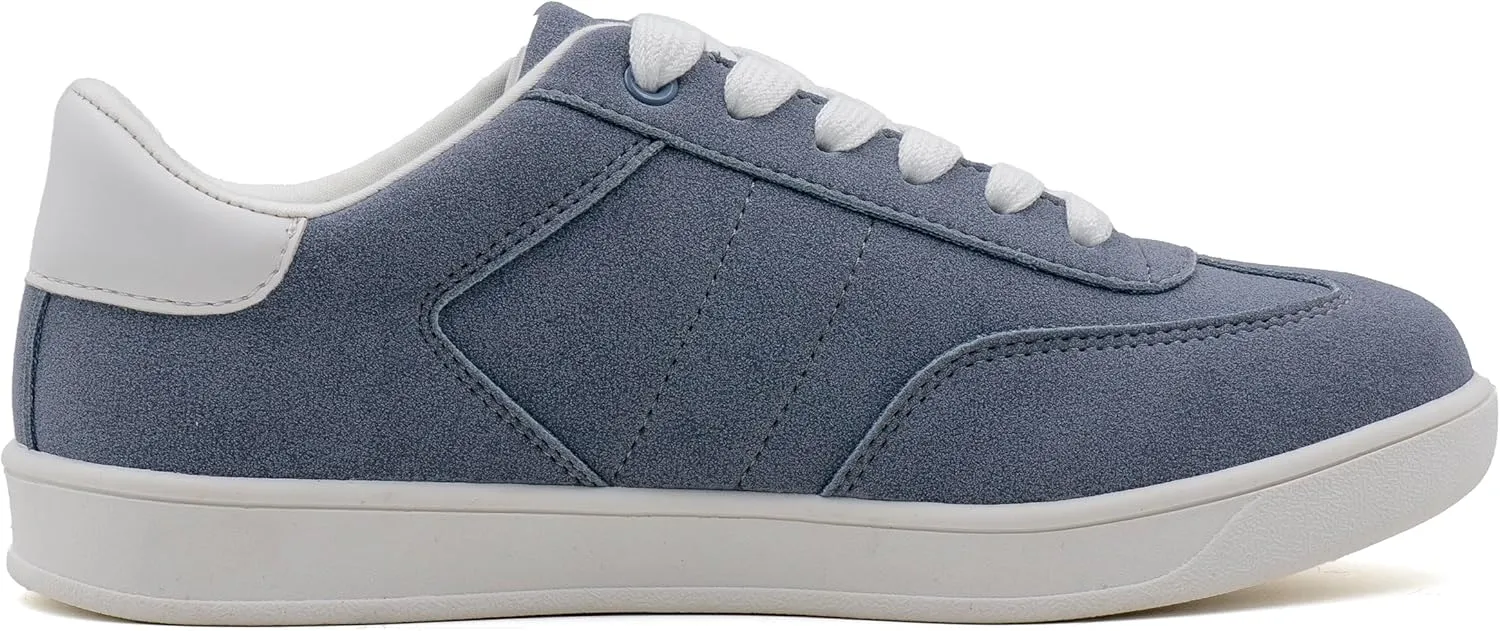 Women's Lace Up Trendy Sneaker Classic Fashion Low Top Walking Shoes