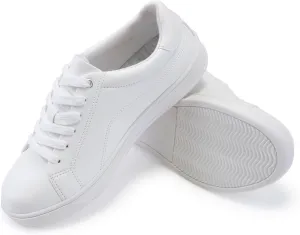 Women's Lace Up Trendy Sneaker Classic Fashion Low Top Walking Shoes