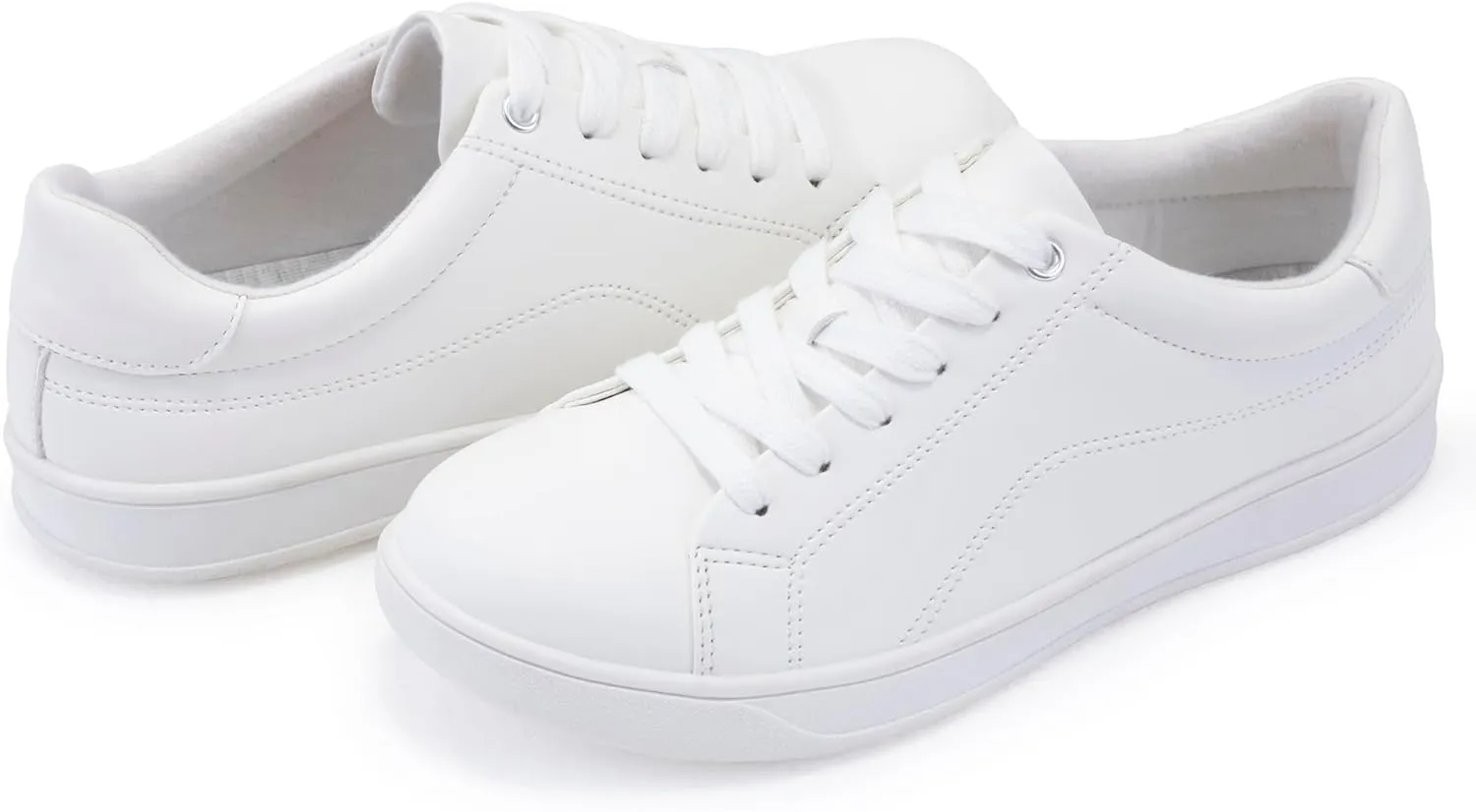 Women's Lace Up Trendy Sneaker Classic Fashion Low Top Walking Shoes