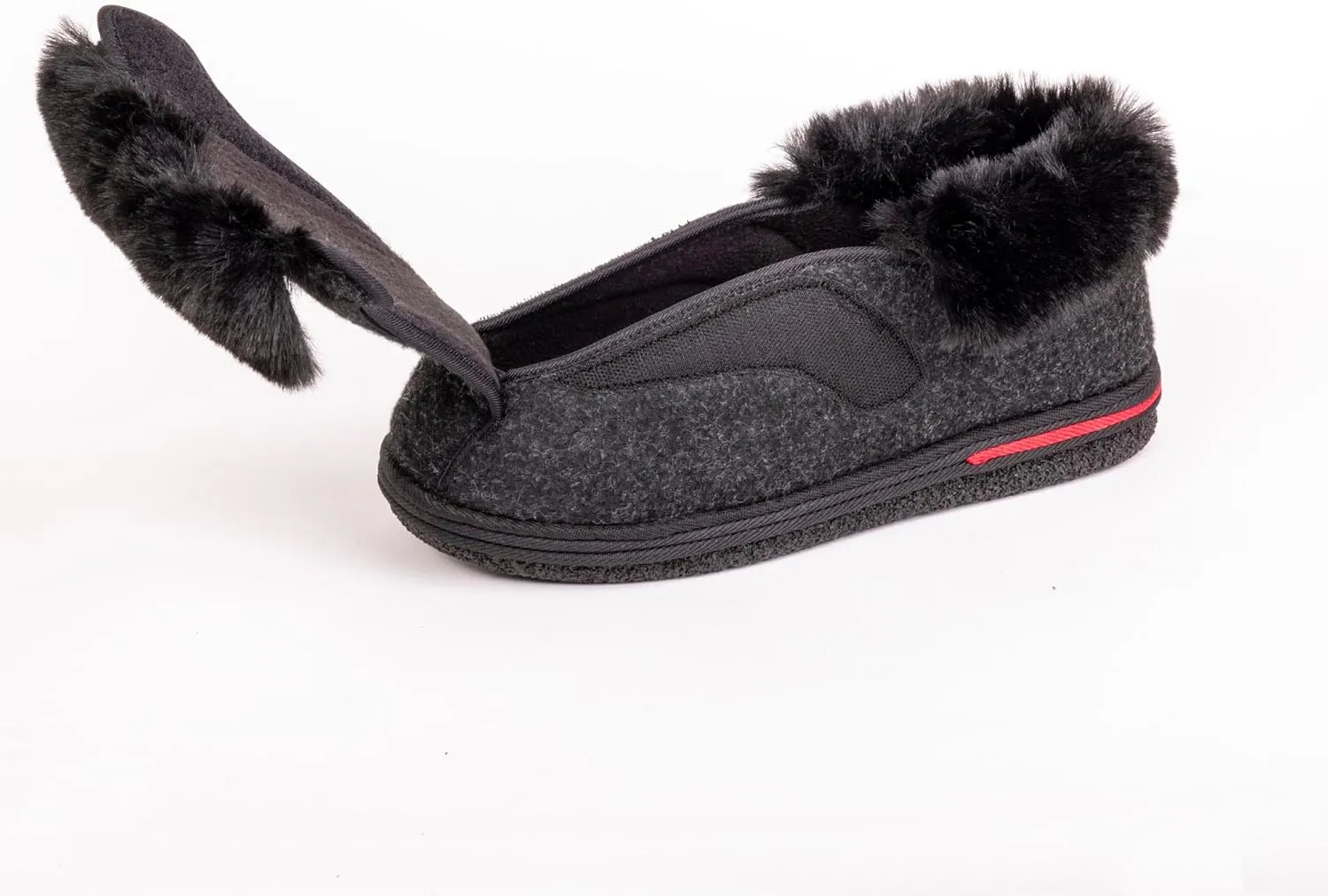Women's Micro Suede Faux Fur Fleece Lined Cozy 80-D High-Density Memory Foam Winter Slipper Bootie Breathable House Shoes Non Skid Indoor Outdoor Sole