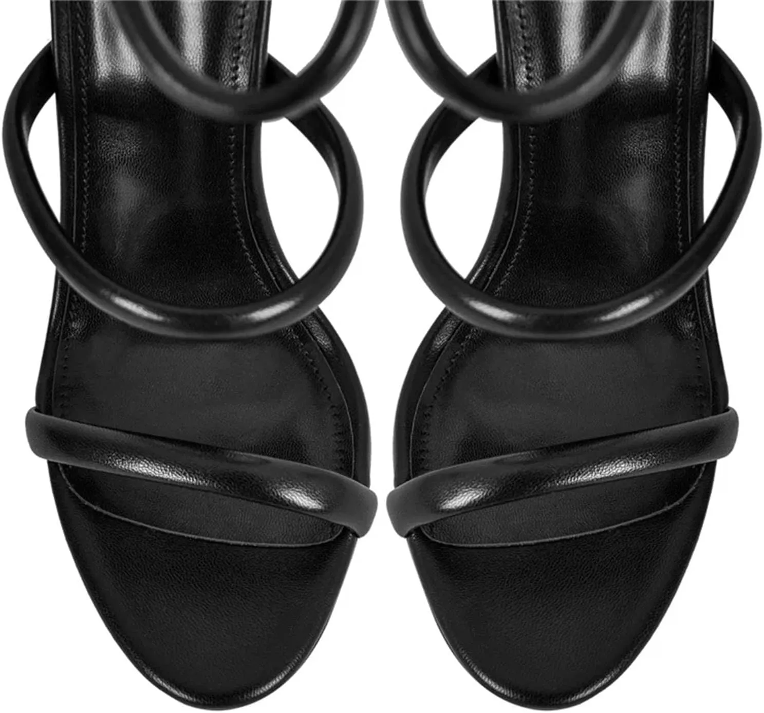 Women's Multicolor Party Sandals - Thin Heel Strappy Platforms