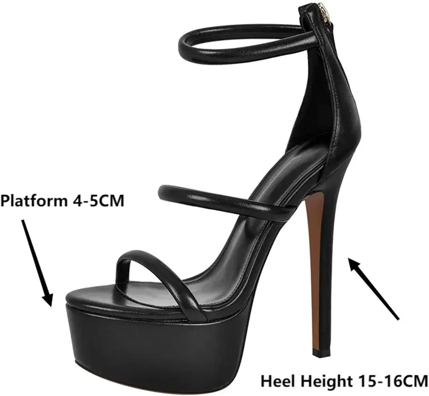 Women's Multicolor Party Sandals - Thin Heel Strappy Platforms