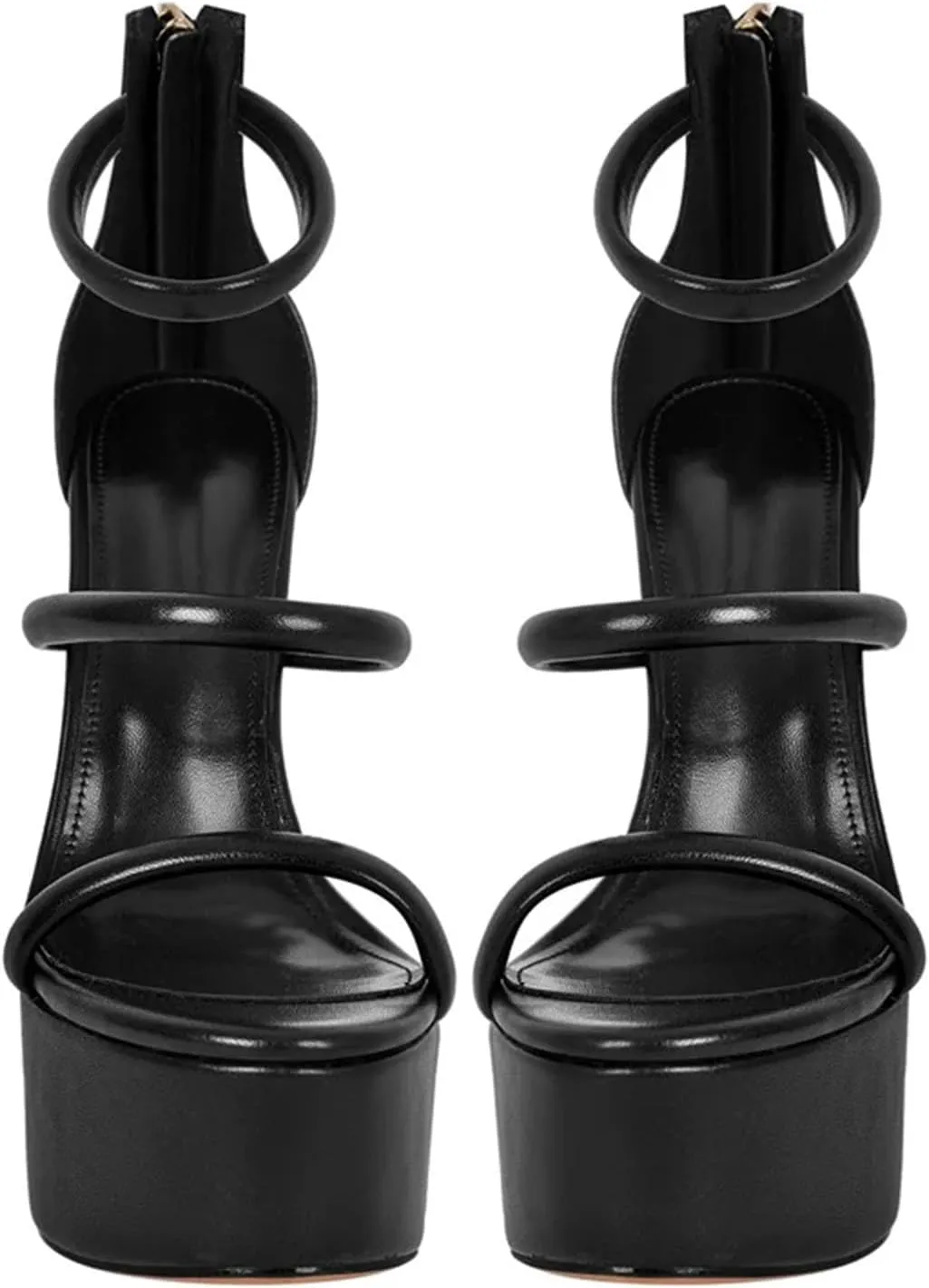 Women's Multicolor Party Sandals - Thin Heel Strappy Platforms