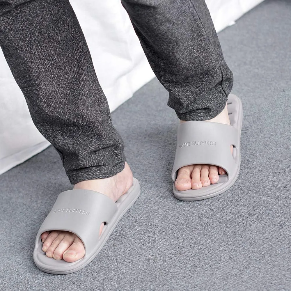 Women's Shower Slipper, Quick Drying Non-Slip Slippers, Bathroom House & Pool Sandals, In-Door Slipper for Gym, Soft Sole, Beige, Size S, M, L, XL