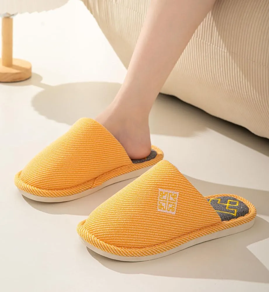 Womens Slipper Home Slippers Men,4 Pairs House Slippers, Non Slip House Shoes Slippers for Guest Washable Guest Slippers Bedroom Slippers Indoor Slippers Travel Slippers