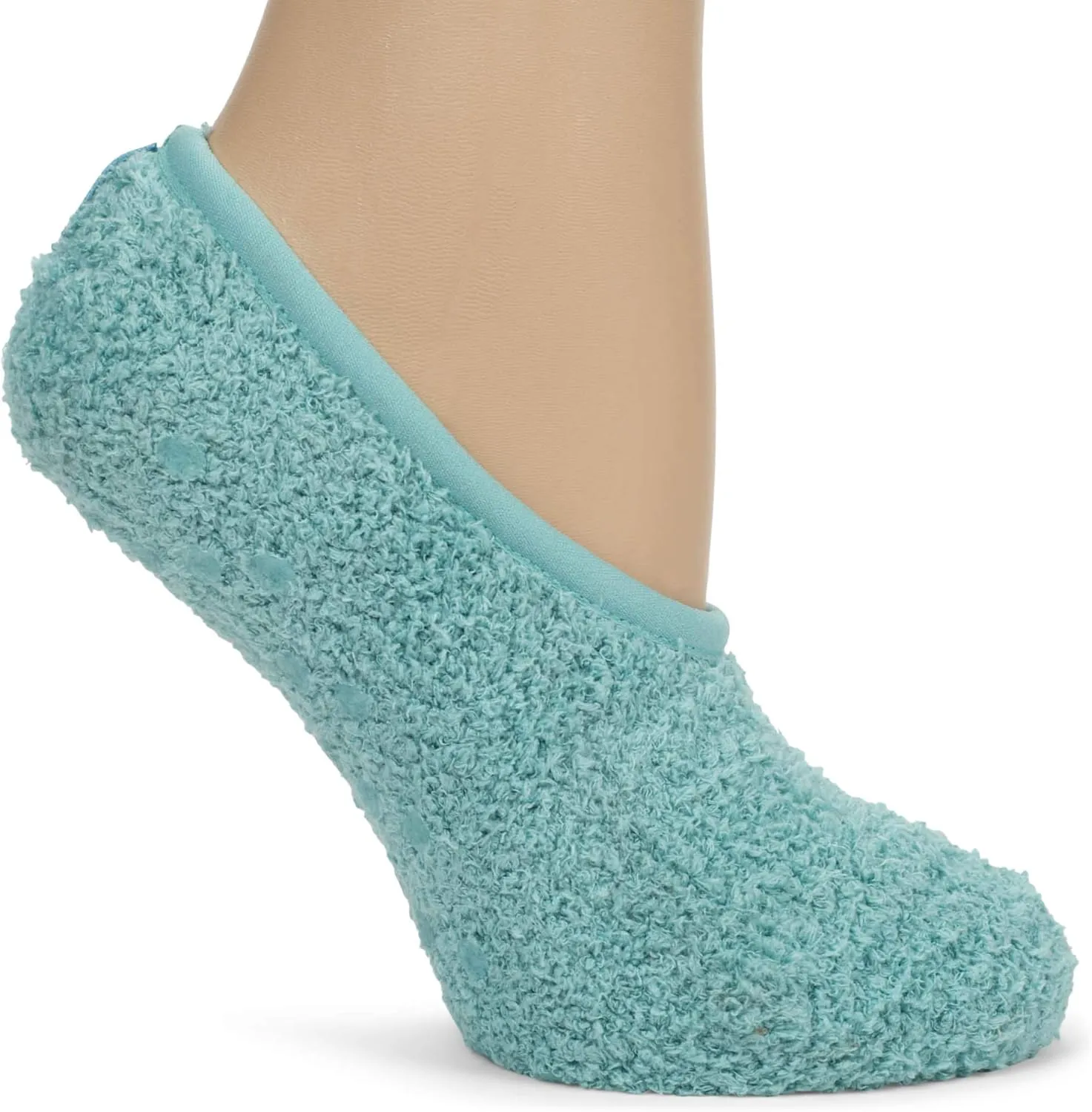 World's Softest Super Soft Cozy Footsie Slipper Socks with Grippers - One Size Fits Most