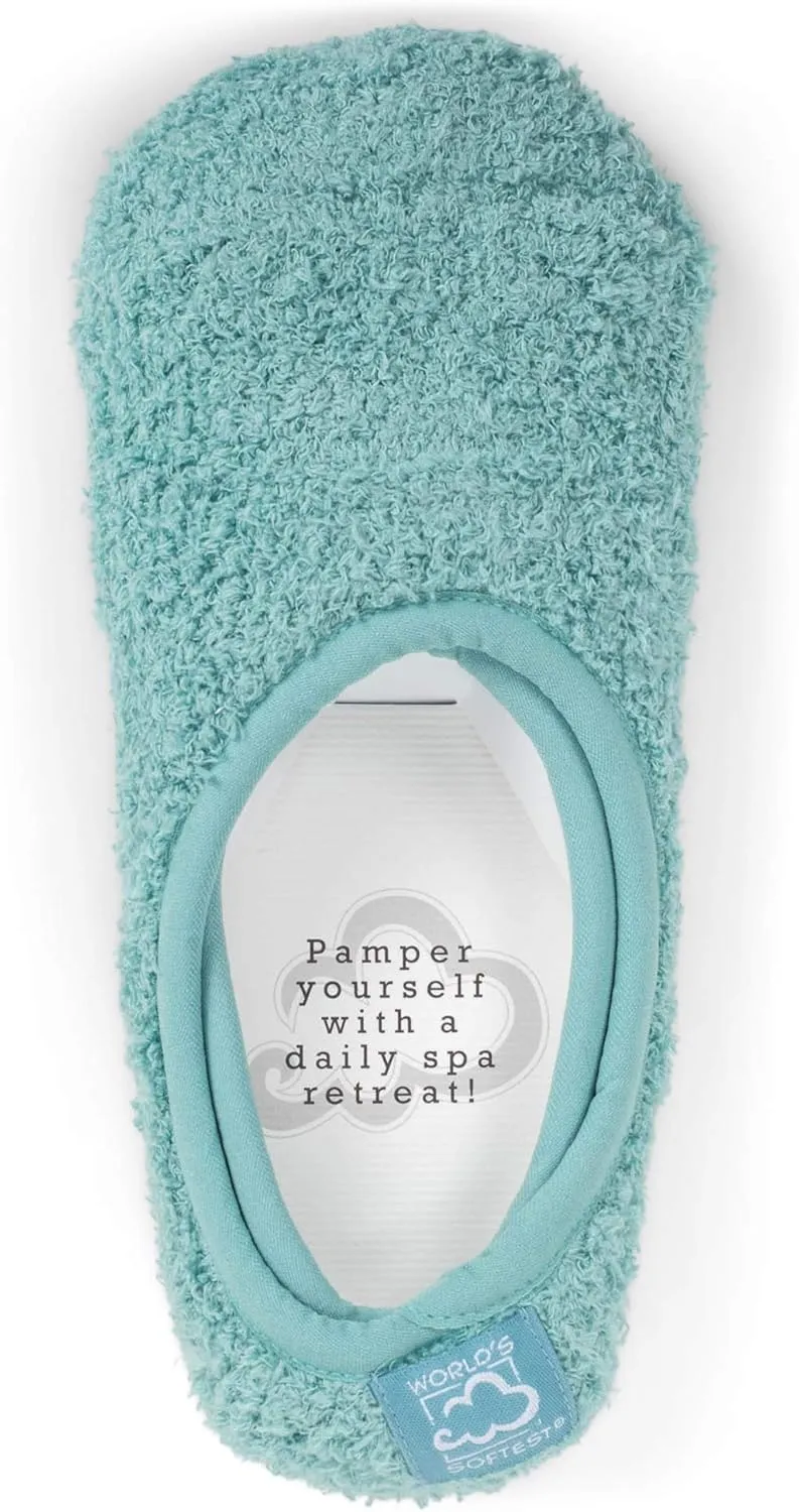 World's Softest Super Soft Cozy Footsie Slipper Socks with Grippers - One Size Fits Most