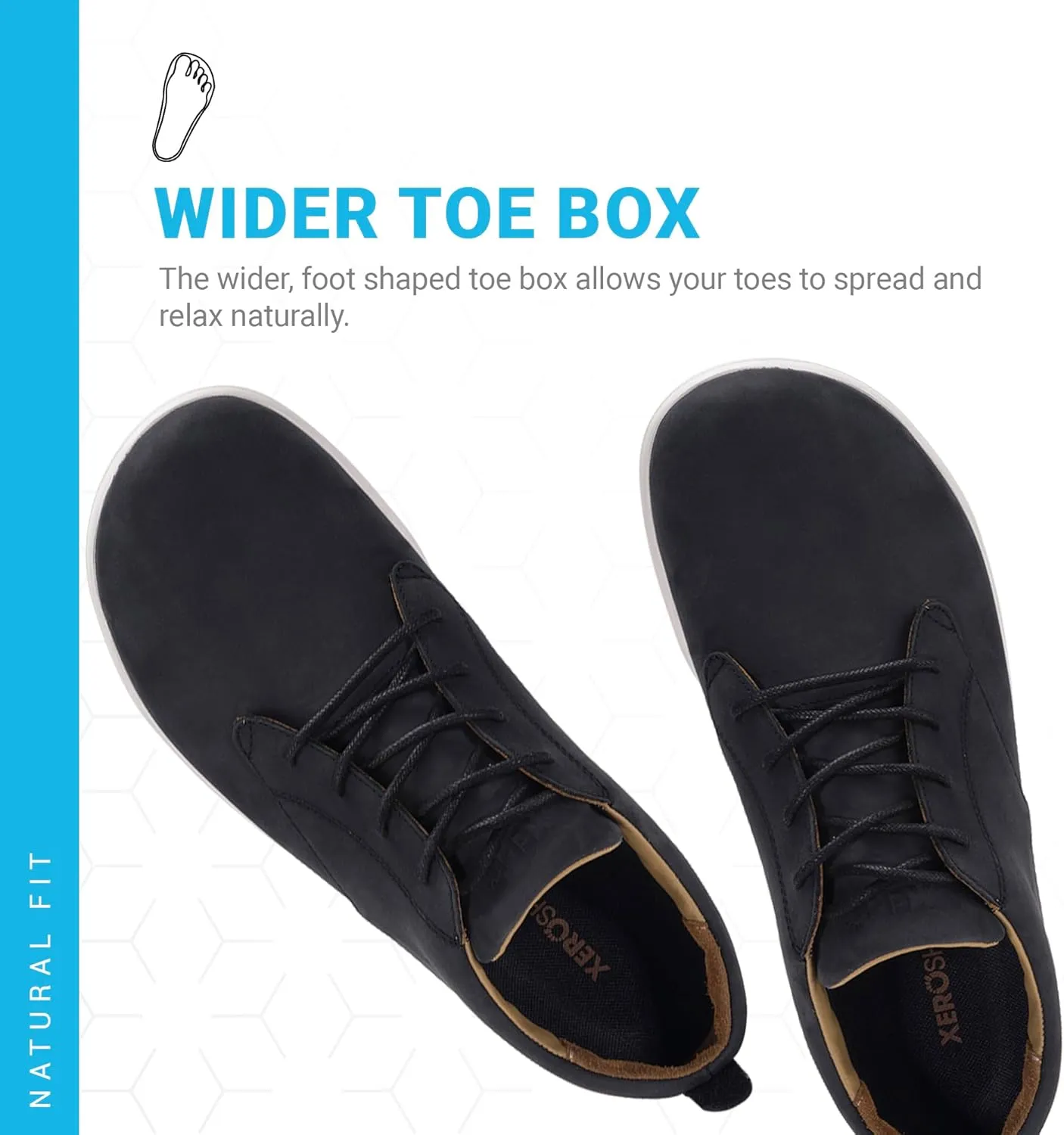 Xero Shoes Men's Glenn Leather Barefoot Dress Casual Shoe
