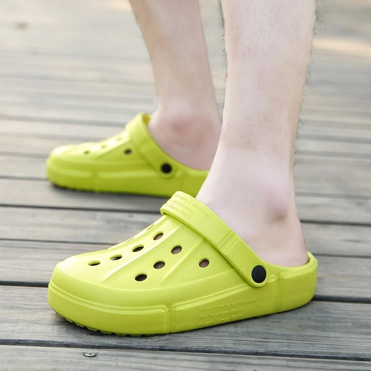 XIANV Men Women Clogs Garden Shoes Mesh Slippers Sandals Lightweight Slip On Mules Outdoor Walking Slippers Unisex Summer Beach Shoes