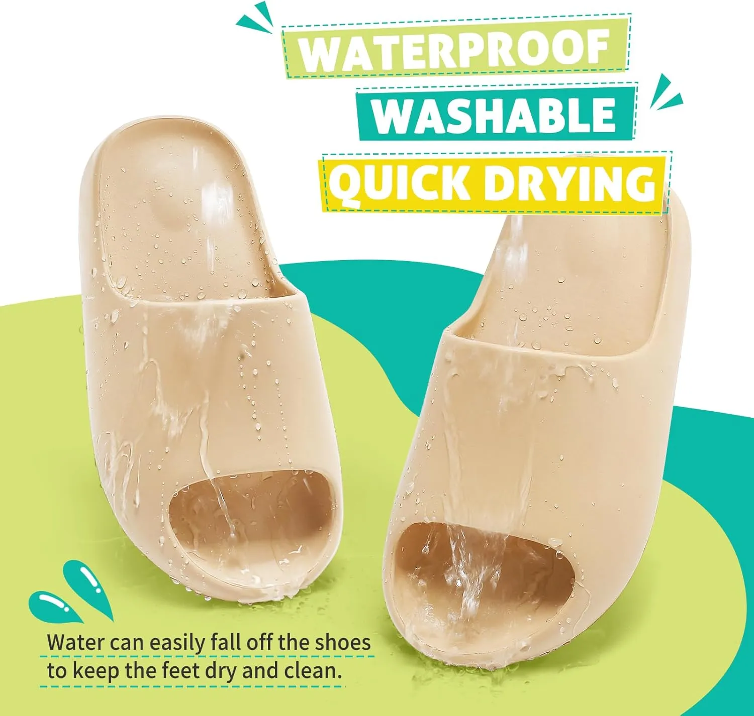 XTJSCBDSH Kids Cloud Slides Boys Girls Pillow Slippers – Slip-On Slide Sandals, Summer Beach Pool Shoes, Indoor and Outdoor